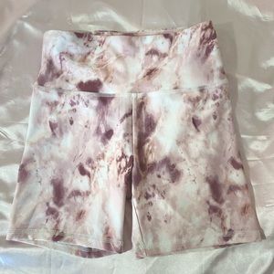 Pink Marble Bike Shorts Forever 21